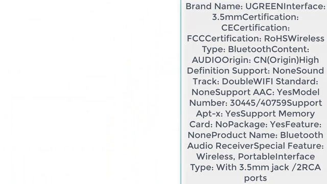 лучший приемник Ugreen Bluetooth RCA best Ugreen Bluetooth RCA Receiver смотреть онлайн