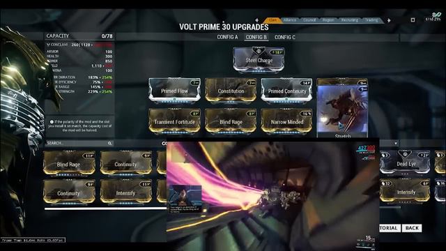 Warframe - Volt Prime Build смотреть онлайн