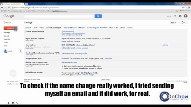 How to rename gmail account смотреть онлайн