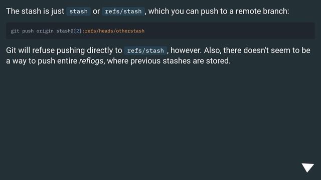 How can I share a git stash? смотреть онлайн