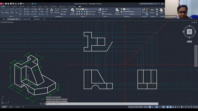 AutoCAD 2D Orthographic and Isometric смотреть онлайн