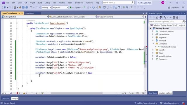 How to Create an Excel Document in ASP.NET Core using the XlsIO Library смотреть онлайн