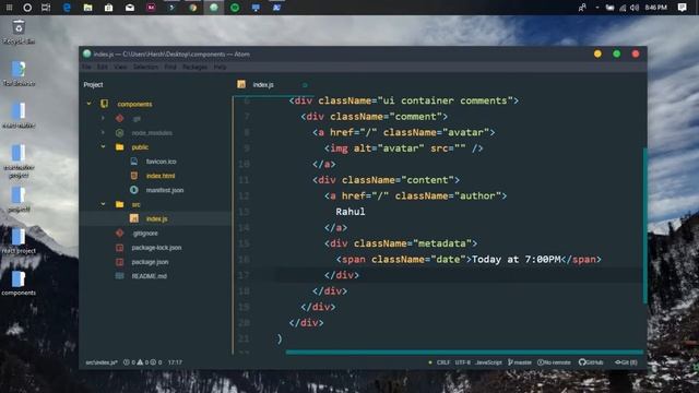 Nesting of components in React js | Modern React 2019(Hindi) смотреть онлайн