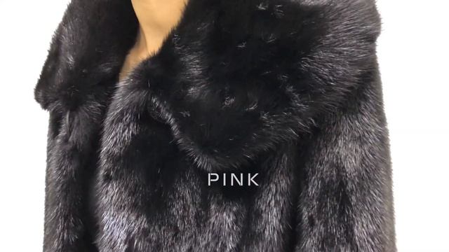 Норковая шуба 85 см с кулиской и капюшоном, модель Абалонка, цвет Черный смотреть онлайн