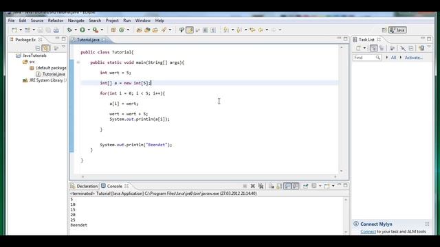Java Tutorial German Teil 15 - Arrays mit der for-Schleife initialisieren смотреть онлайн