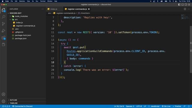 Register and Run Slash Commands (Discord.js v14) смотреть онлайн