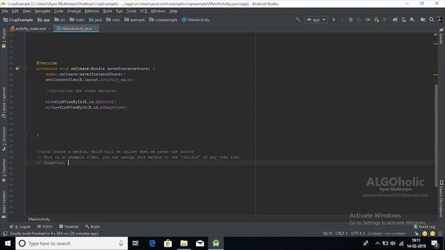 How to Crop Image from Camera or Gallery in Android смотреть онлайн