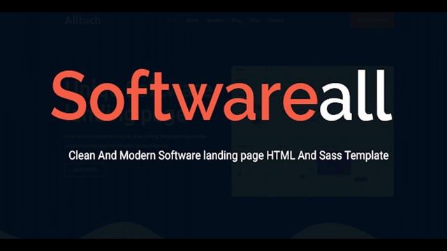 Softwareall - Software landing Page HTML And Sass Template | Themeforest Website Templates and смотреть онлайн