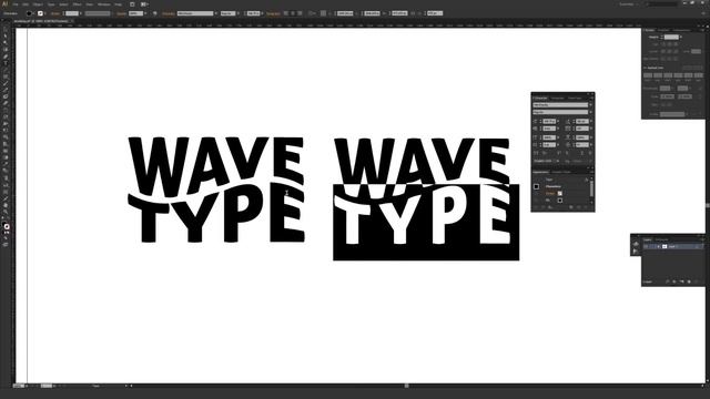 How to Create a Wave Effect on Type in Adobe Illustrator Tutorial смотреть онлайн