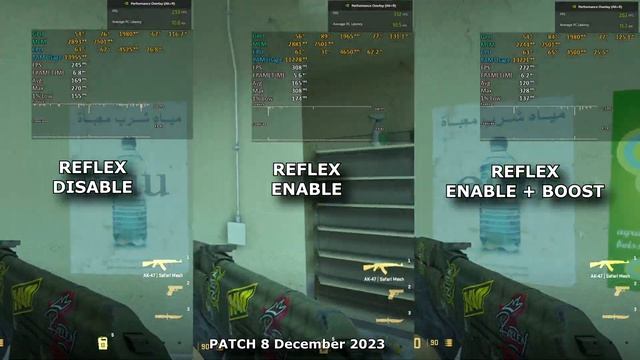 CS2 NVIDIA REFLEX DISABLE Vs ENABLE Vs ENABLE + BOOST: UPDATE 8/DEC/23 WITH NVIDIA LATENCY ANALYZER