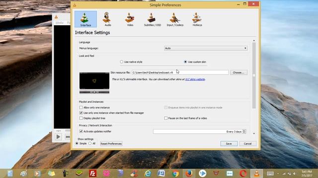 How to change vlc media player skin or theme in PC 2017 смотреть онлайн
