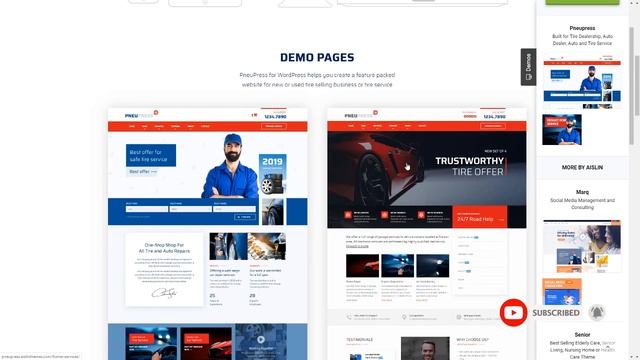 PneuPress - Tire Shop and Car Repair WordPress Theme Anderson Jimi смотреть онлайн