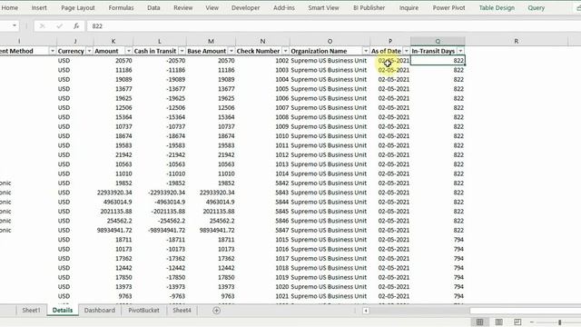 Excel Dashboard - Oracle Fusion Cash in Transit Report #07 смотреть онлайн