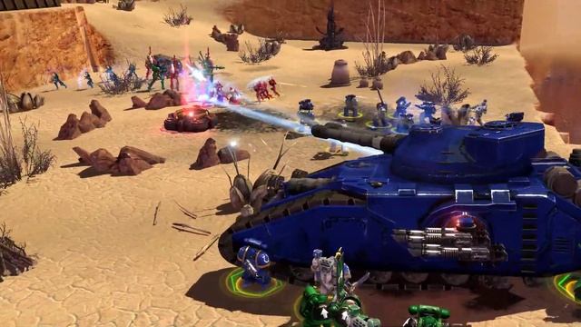 NEW WARHAMMER 40K MOD - Dawn of War 2: Eternal - Space Marines vs Eldar! смотреть онлайн