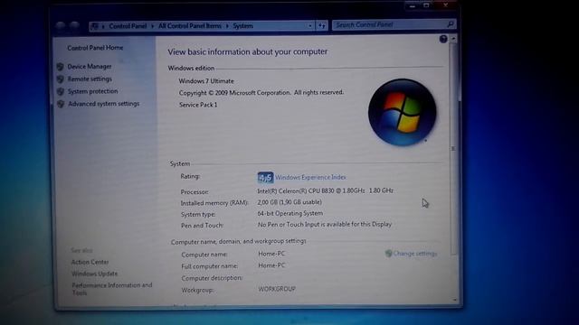 2013 Compaq CQ58 running Windows 7 Ultimate SP1 x64 смотреть онлайн