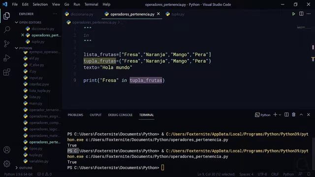 ? CURSO de PYTHON desde CERO - 40 OPERADORES de PERTENENCIA [IN | NOT IN] en PYTHON смотреть онлайн