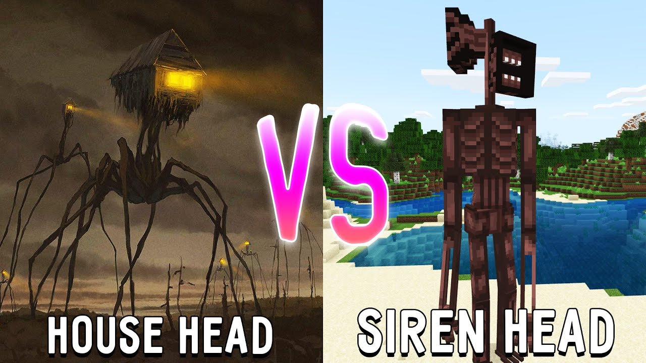 ДОМОГОЛОВЫЙ против СИРЕНОГОЛОВОГО в майнкрафт ! Битва HOUSE HEAD VS SIREN HEAD MINECRAFT смотреть онлайн
