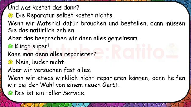 A2 Deutsch Hören Lernen 1.11