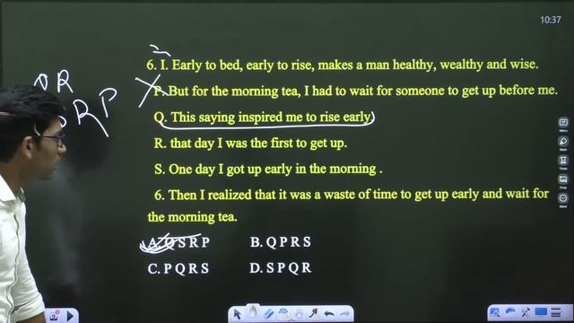 Sentence Arrangement Tricks, English for SUPERTET, DSSSB TGT/PGT/PRT English #13, Para Jumble Trick смотреть онлайн