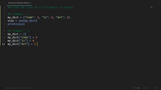 Find the size of a Dictionary in Python | Python Examples | Python Coding Tutorial смотреть онлайн