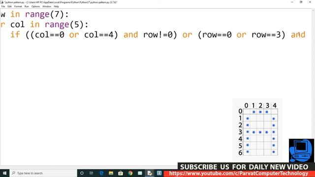 Python Pattern Programs | Printing Stars '*' in A Shape смотреть онлайн