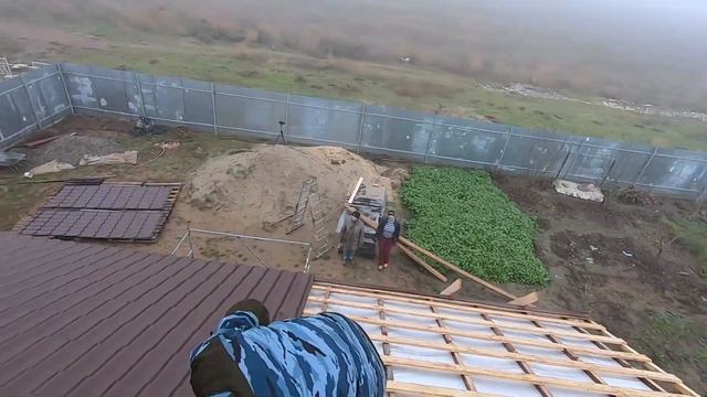 Монтаж металлочерепицы на частном доме смотреть онлайн