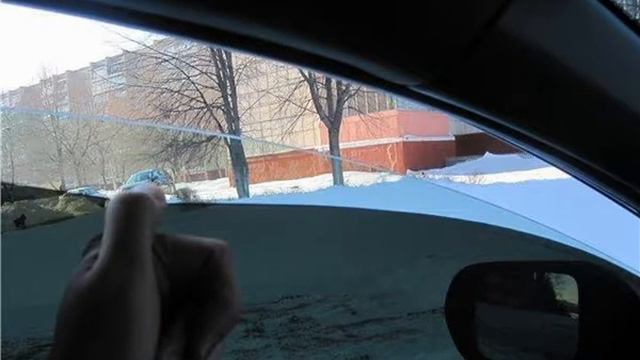 как разгладить съемную тонировку