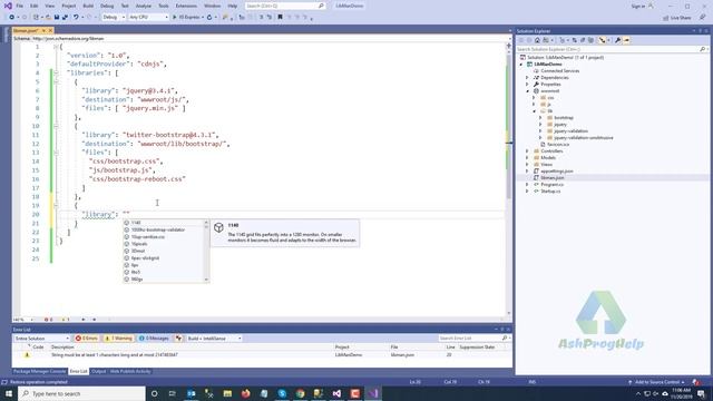 How to use LibMan in ASP.NET Core | Install Bootstrap using LibMan смотреть онлайн