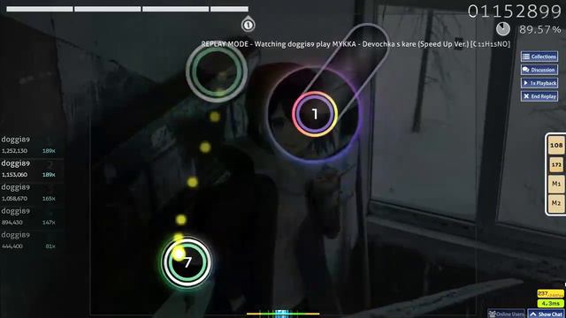 Osu | МУККА - Девочка с каре (Speed Up Ver.) | FC?| 1700 pp | О канале смотреть онлайн