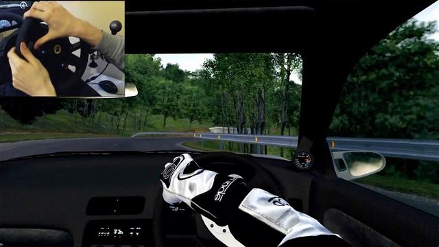 DRIFTING Crazy Nissan 180sx - Assetto corsa Wheel Cam Gameplay смотреть онлайн
