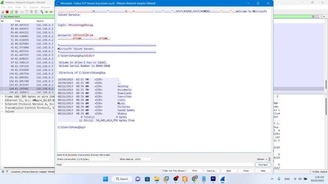 Lab1: SSH - Telnet in Wireshark смотреть онлайн