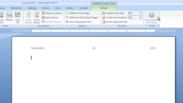 Insert Common Header and Footer Information смотреть онлайн