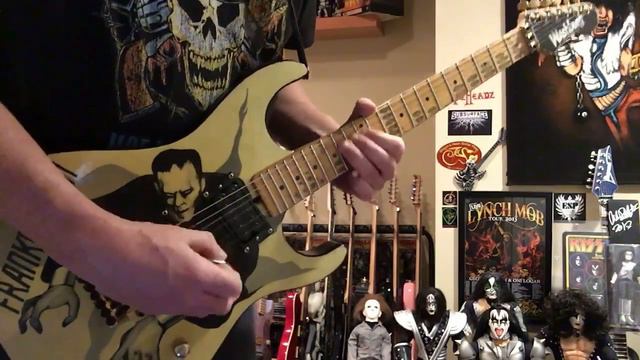 Wah Solo Over a Guns N’ Roses Drum and Bass Line - Steve Stevens Frankenstein Washburn SS смотреть онлайн