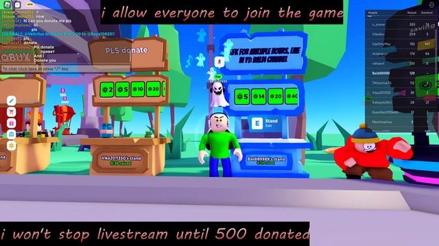 i won't livestream until i get 500 raised. (Roblox pls donate game). Part 1 смотреть онлайн