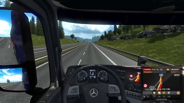 Unterwegs von München nach Linz mit Mercedes Actros смотреть онлайн