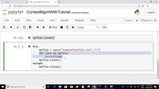 Python Tutorial #19; Context Management and With keyword смотреть онлайн