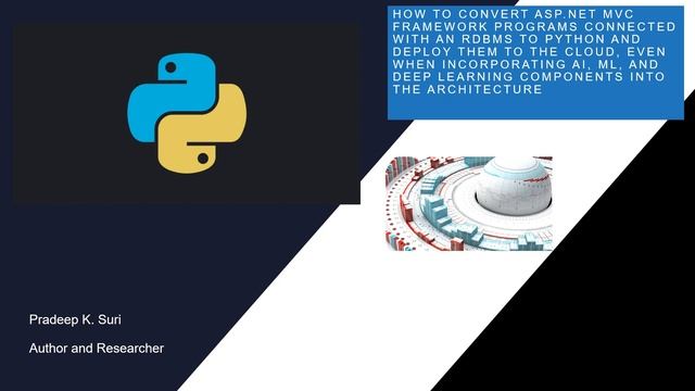 Convert ASP NET MVC framework programs connected with an RDBMS to Python (AI, ML, and Deep Learning смотреть онлайн