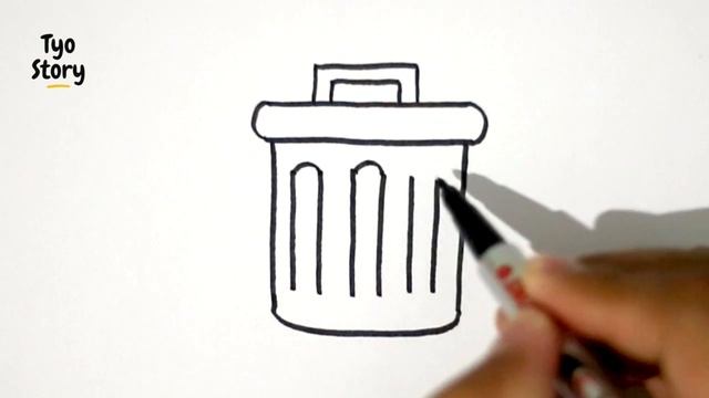 #378 How to Draw a Trash Can - Easy Drawing Tutorial смотреть онлайн