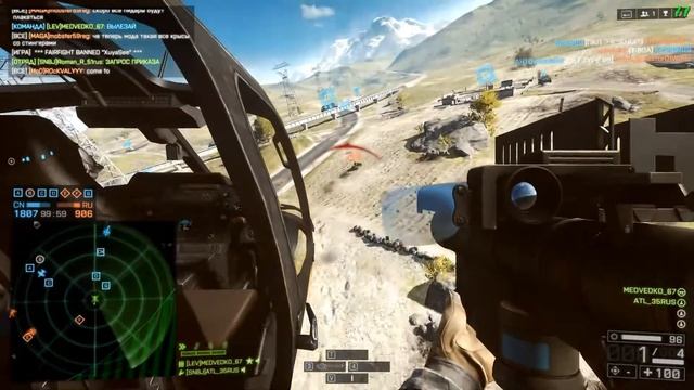 Battlefield 4 #21 ПЕЧАЛЬ, ВЕРТОЛЕТ ИЗ ТАНКА по вертолету Бывает же такое смотреть онлайн