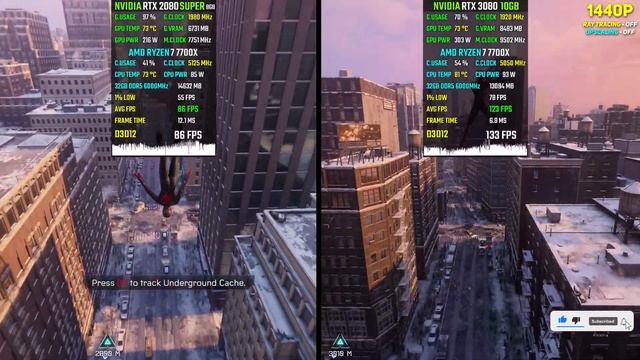 10 Games on RTX 2080 SUPER vs RTX 3080 in 2023 - 1440p смотреть онлайн