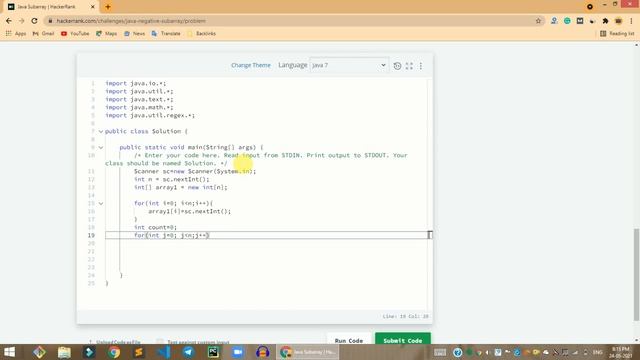 HackerRank Java Subarray problem solution in Java | Java problems solutions | Programmingoneonone смотреть онлайн