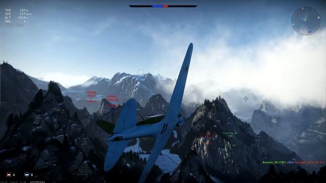 War Thunder Взводом – Серия 24 – Штурмовка – Альпийские луга (АБ) – ЛаГГ-3-8, Як-1, МиГ-3-15 ... смотреть онлайн