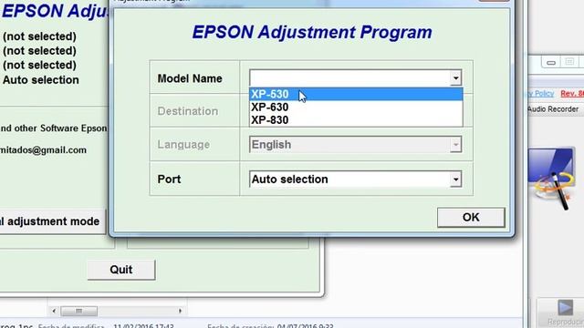 Reset Epson Xp530, Xp630, Xp830 смотреть онлайн