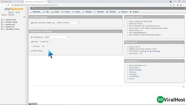 How to optimize the database via phpMyAdmin in cPanel with GoViralHost смотреть онлайн