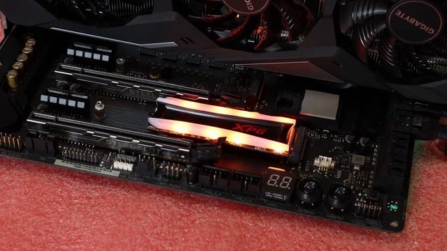 ADATA Spectrix S40G lighting effects смотреть онлайн