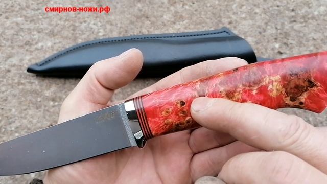 Нож ОГОНЬ Клинок М390 Кап берёзы смотреть онлайн