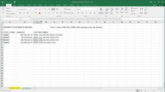 Summary and concatenate list in Excel with function BS_SQL and Group_Concat in Add-in A-Tools смотреть онлайн