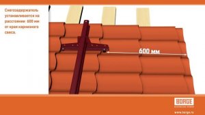 Видеоинструкция по монтажу трубчатого снегозадержателя BORGE