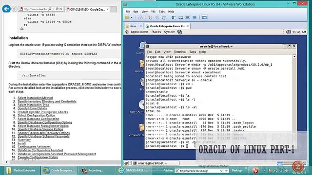 How to Install Oracle 10g On RedHat Linux 5 !! смотреть онлайн