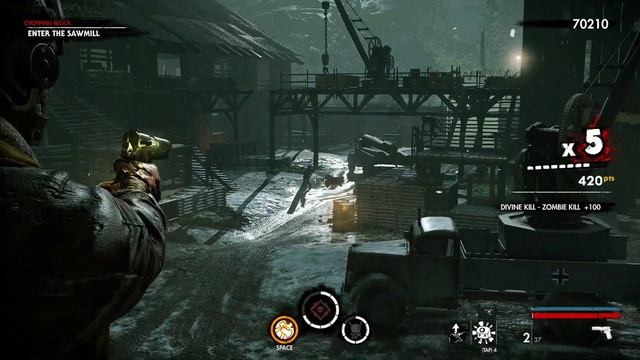 Zombie Army 4: Dead War▐ Alpine Blitz DLC Walkthrough #49 - Lumberjacked (No Commentary) смотреть онлайн